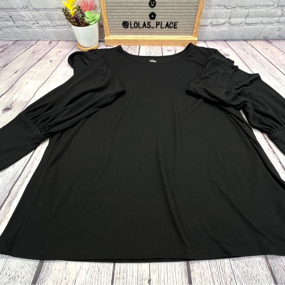 ANA Long Sleeve Scoop Neck Tee with Wide Cuffs